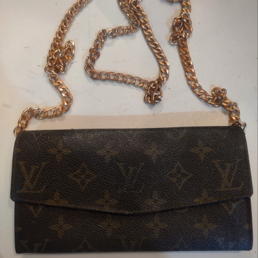 Louis Vuitton long wallet Sarah crossbody optional LV